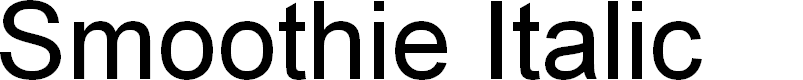 Preview image for Smoothie Italic