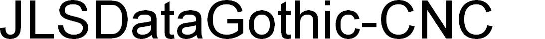 Preview image for JLSDataGothic-CNC