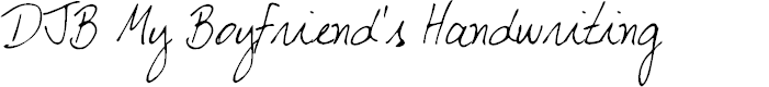 Preview image for DJB My Boyfriend's Handwriting