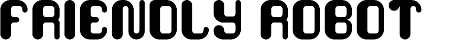 Preview image for FRIENDLY ROBOT Font