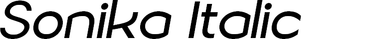 Preview image for Sonika PERSONAL USE Regular Italic