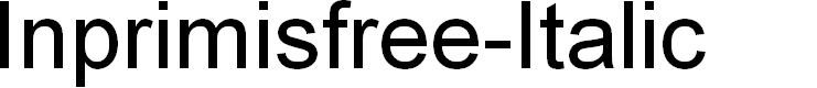 Preview image for Inprimisfree-Italic