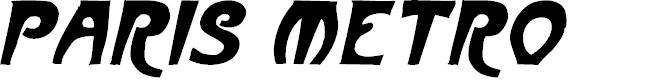 Preview image for ParisMetro Italic