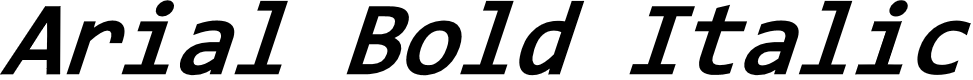 Preview image for Arial Bold Italic