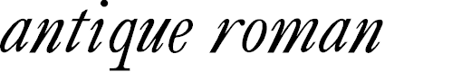 Preview image for antique roman Italic