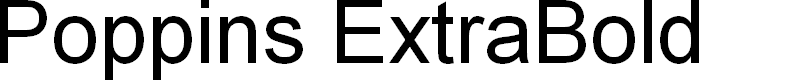 Preview image for Poppins ExtraBold