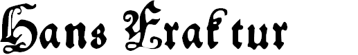 Preview image for HansFraktur