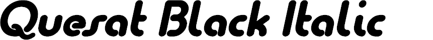 Preview image for Quesat Black Italic Demo