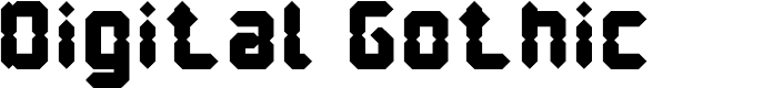 Preview image for Digital Gothic Font
