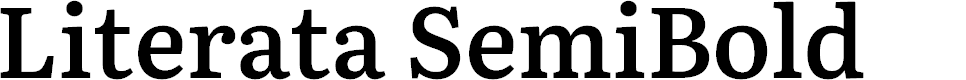 Preview image for Literata SemiBold