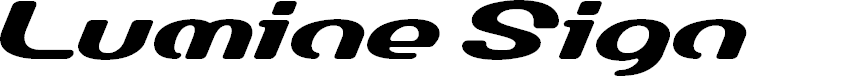Preview image for LumineSign Bold