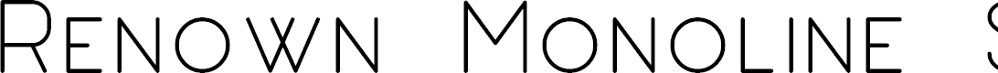 Preview image for Renown Monoline Sans Demo
