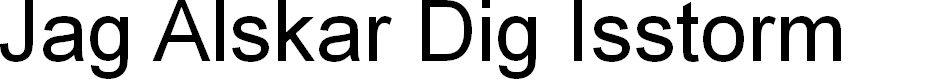 Preview image for Jag Alskar Dig Isstorm