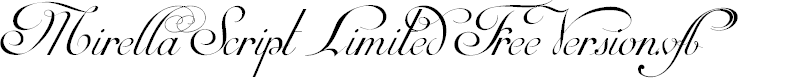 Preview image for Mirella Script Limited Free Version.vfb
