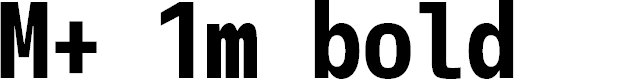 Preview image for M+ 1m bold