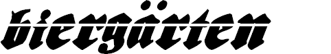 Preview image for Biergärten Laser Italic