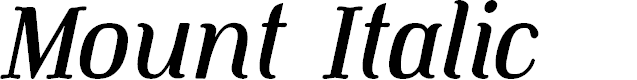 Preview image for Mount Italic PERSONAL USE ONLY