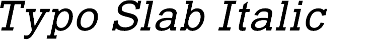 Preview image for Typo Slab Italic