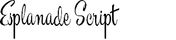 Preview image for Esplanade Script PERSONAL USE