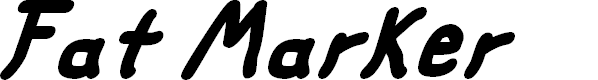 Preview image for fat marker Italic