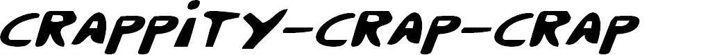 Preview image for Crappity-Crap-Crap Italic