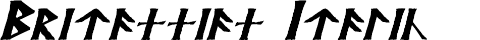 Preview image for Britannian Italic