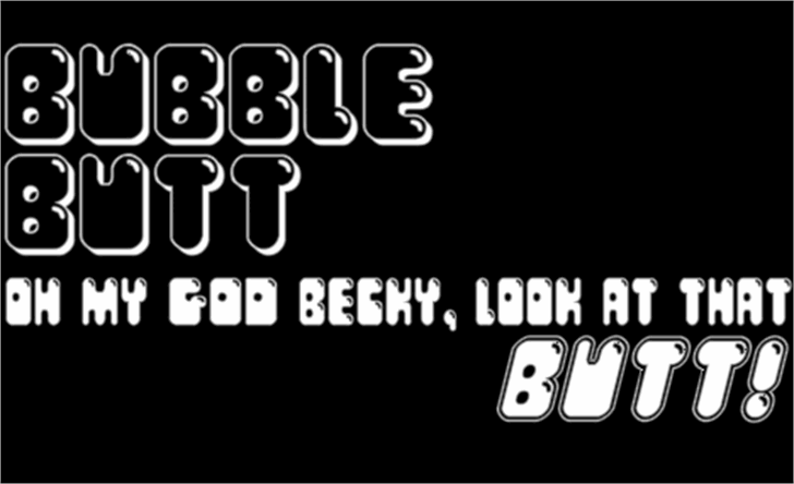 1970 bubble letters font free download