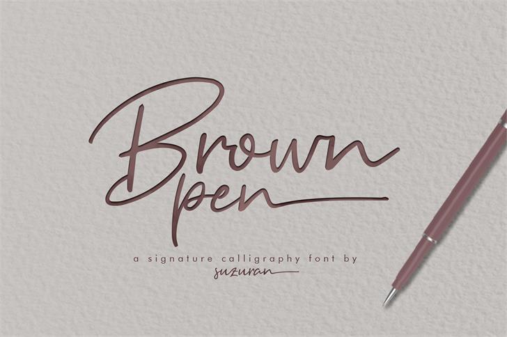 pen and ink fonts